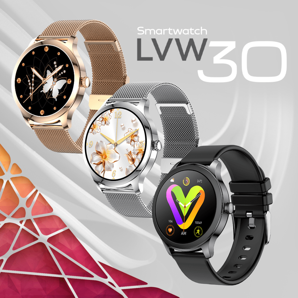 Três versões do Smartwatch LVW 30